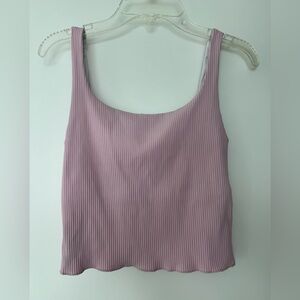 Carbon38 Pink ribbed Tank Top